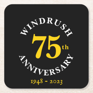 Windrush 75:e-årsdagen underlägg papper kvadrat