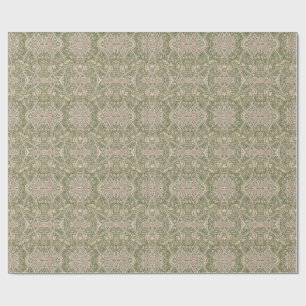 Windrush Oliv Blommig Vintage Presentpapper