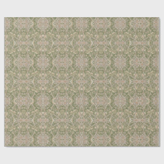 Windrush Oliv Blommig Vintage Presentpapper