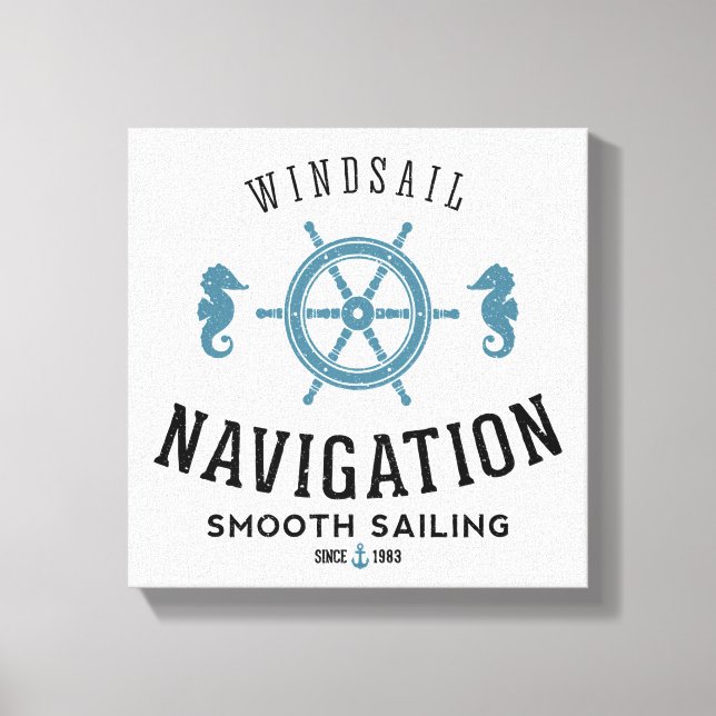 Windsail Navigation Poster Canvastryck (Framsida)