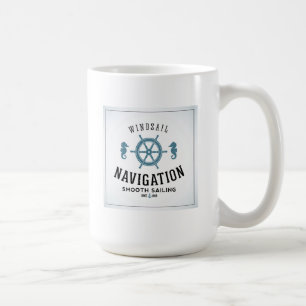 Windsail navigeringaffisch kaffemugg