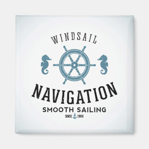 Windsail navigeringaffisch magnet