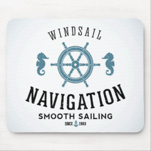 Windsail navigeringaffisch musmatta