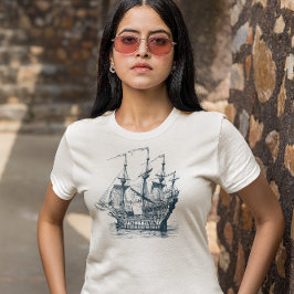 Windsailing vintage nautisk båt t shirt