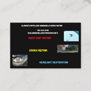 Windshielden reparerar & visitkort
