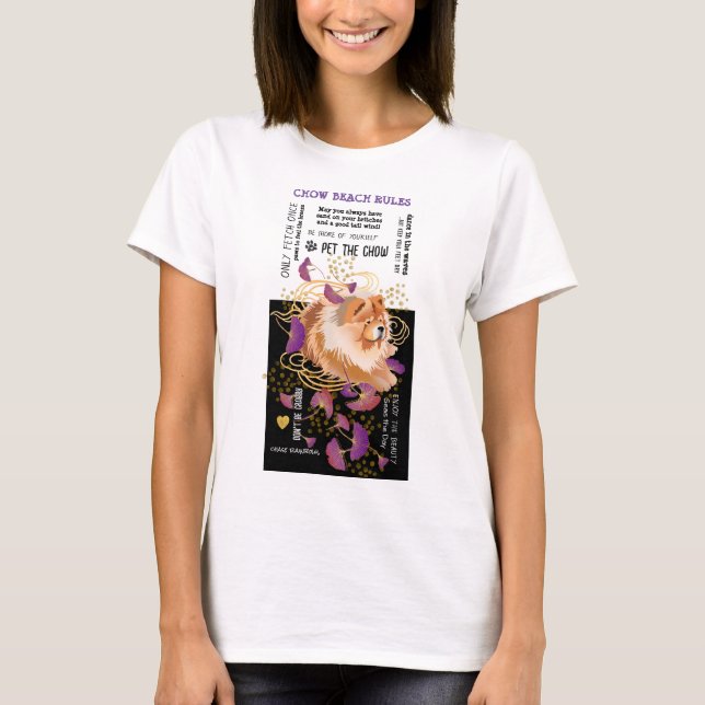 WINDSONG CHOW BEACH REGLER white shirts T Shirt (Framsida)