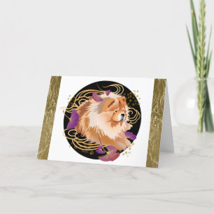 WINDSONG - Storlek på Chow Art-kort 2 Helgkort