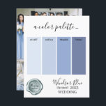 Windsor Blue Bröllop färg Palette Card 2023<br><div class="desc">Windsor Blue Bröllop färg Palette Card 2023</div>