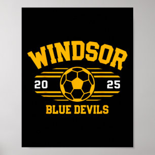 Windsor Blue Devils Fotboll Ll 2025 Poster