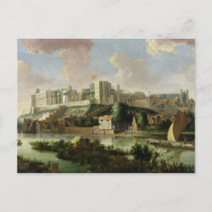 Windsor Castle från Thames, c.1700 (olja o Vykort