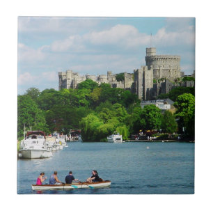 Windsor Castle från Thames Kakelplatta