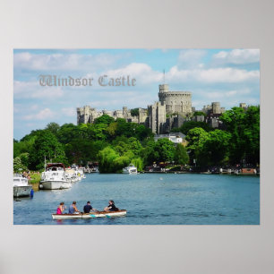 Windsor Castle från Thames Poster