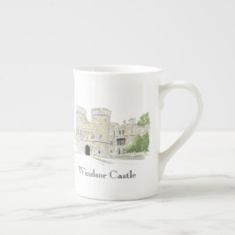 Windsor Castle Iconic Landmark Illustration Benporslin Mugg