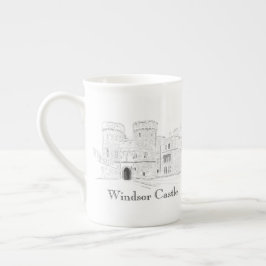 Windsor Castle Iconic Landmark Illustration Benporslin Mugg