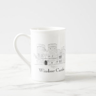 Windsor Castle Iconic Landmark Illustration Benporslin Mugg