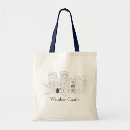 Windsor Castle Iconic Landmark Illustration Tygkasse