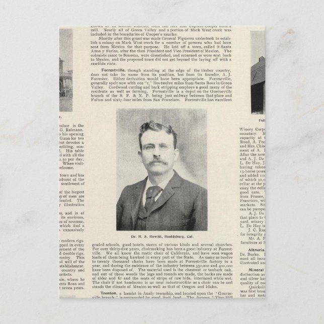 Windsor, Fulton, Kalifornien Vykort (Framsida)