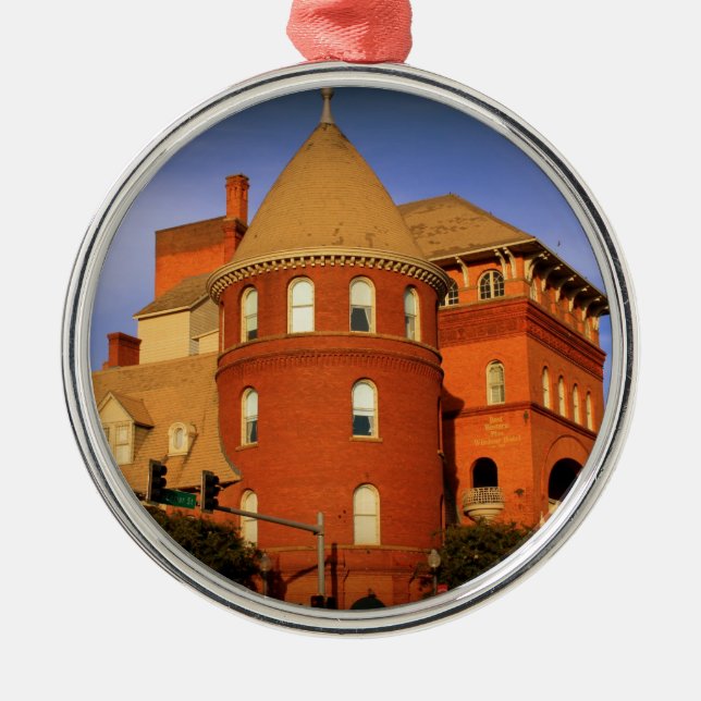 WINDSOR HOTELL, AMERICUS, GA JULGRANSPRYDNAD METALL (Framsidan)