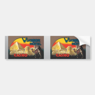 Windsor hotell Cairo, vintage Bildekal