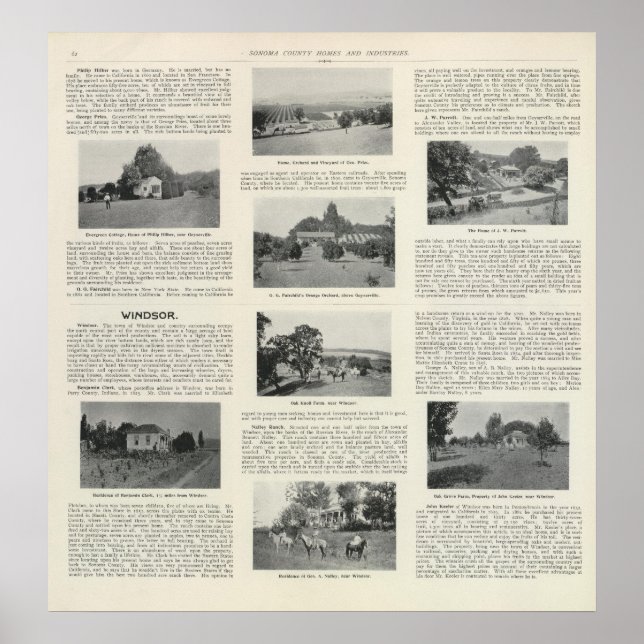 Windsor, Kalifornien Poster (Framsidan)