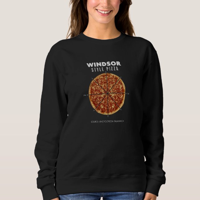 Windsor Ontario Regional Style Pizza Pie Shredded  T Shirt (Framsida)