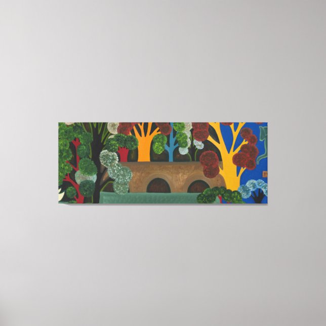 Windsor Park på höjden av sommaren 2011 Canvastryck (Framsida)