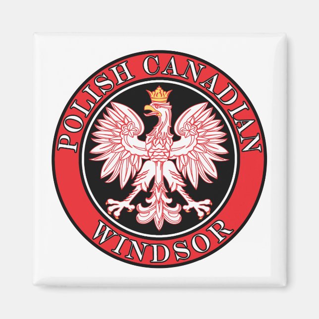 Windsor Poland Canadian Eagle Magnet (Framsidan)