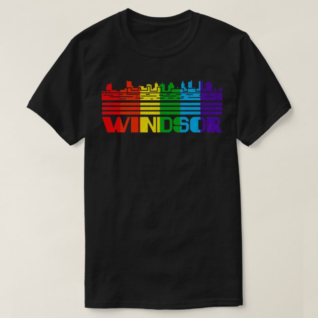 Windsor Pride Windsor LGBT Gift HGBTQ Supporter T T Shirt (Design framsida)