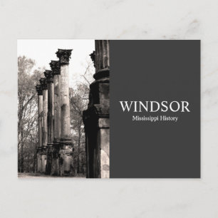 Windsor-ruinerna - Mississippis historia Vykort
