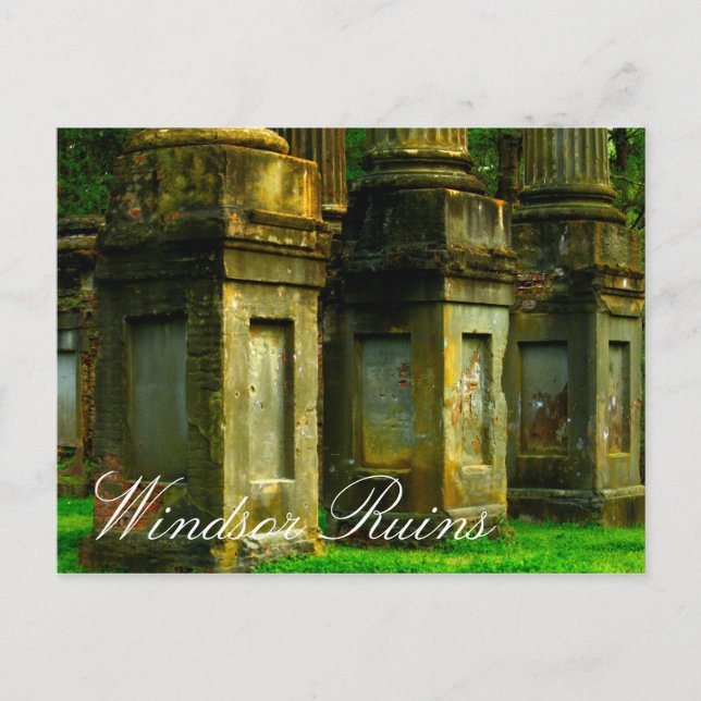 Windsor Ruins, Mississippi Vykort (Framsida)