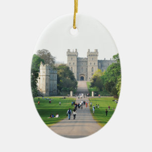 Windsor slott julgransprydnad keramik