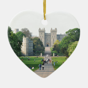Windsor slott julgransprydnad keramik