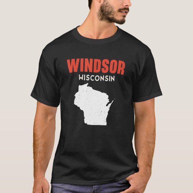 Windsor USA State America Travel Montanan Helena T Shirt (Framsida)