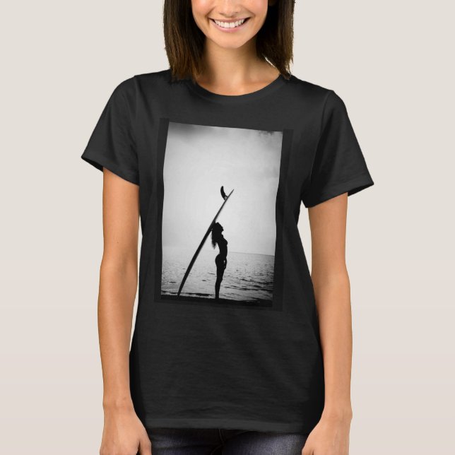 Windsurf Sunset Surfing Surfing T Shirt (Framsida)