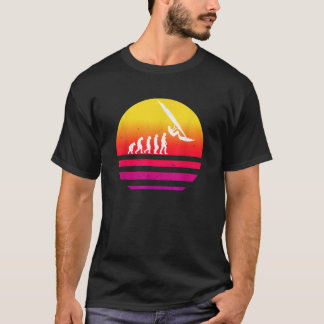 Windsurfer Evolution Vintage Retro Colourful Surfe T Shirt