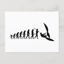 Windsurfer Evolutionstheorie des Wassersport Vykort