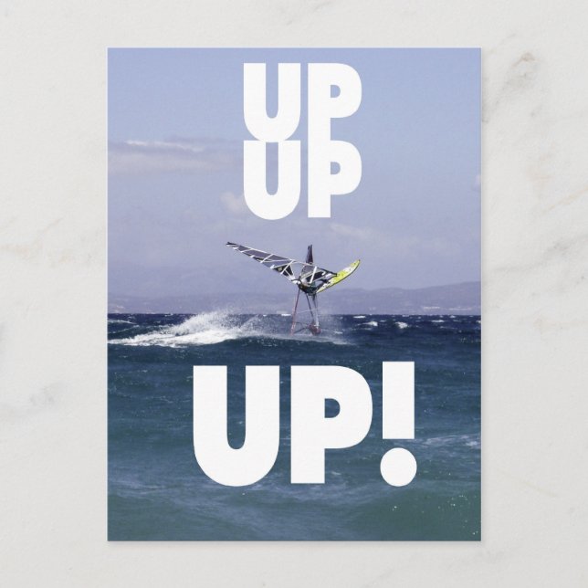 Windsurfer i vykortet Luft Vykort (Framsida)