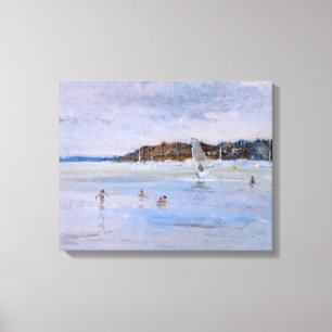 Windsurfer och Bathers Canvastryck