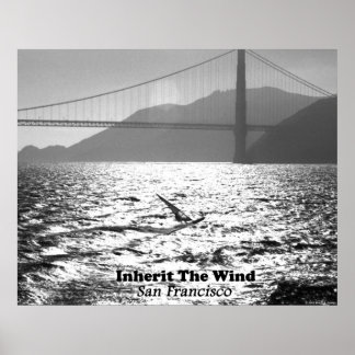 Windsurfer på San Francisco Bay Poster