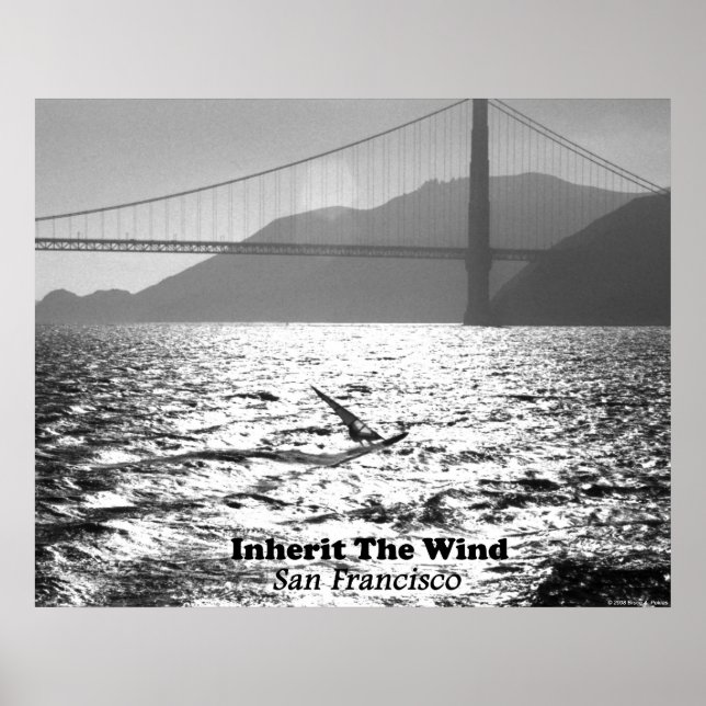 Windsurfer på San Francisco Bay Poster (Framsidan)