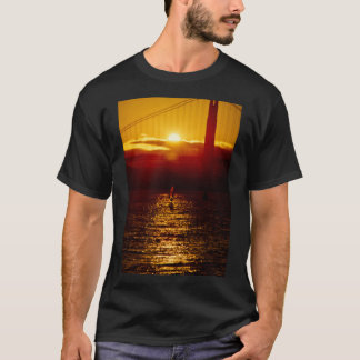 WindSurfer Silhouted by Sunset T-Shirt