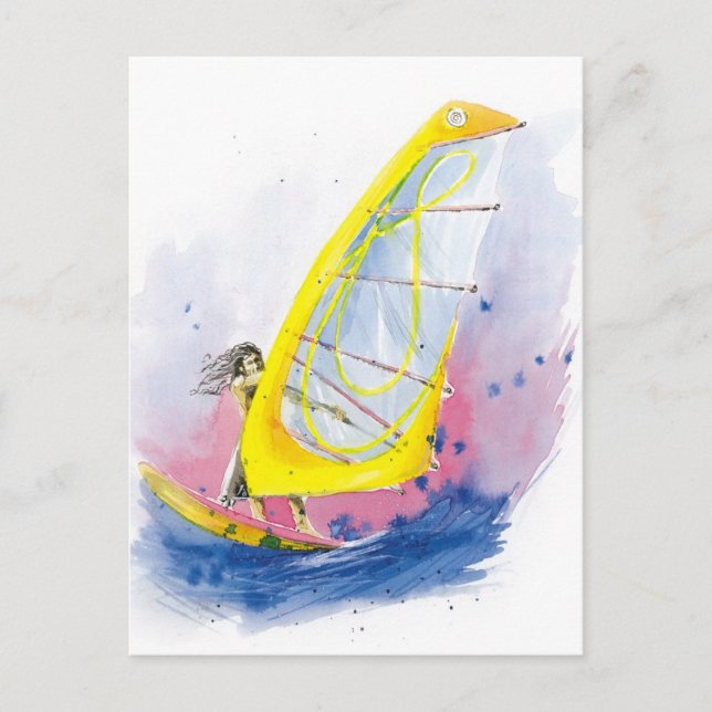 Windsurfer Vykort (Framsida)