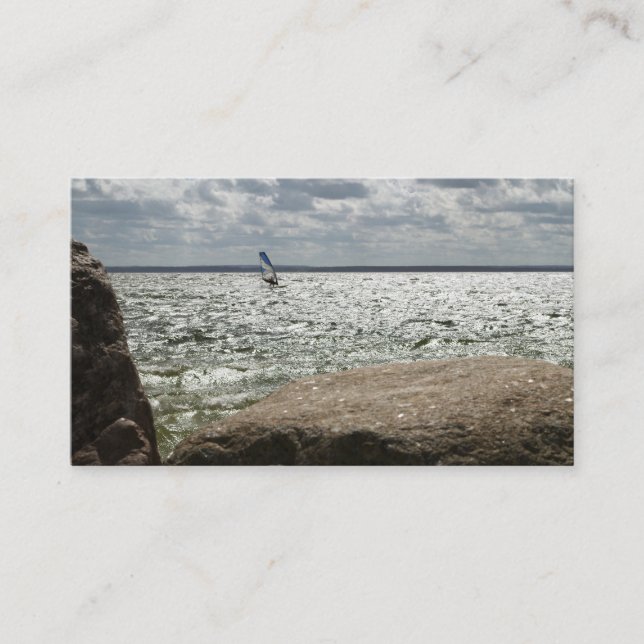 Windsurfing - affärskort visitkort (Framsida)