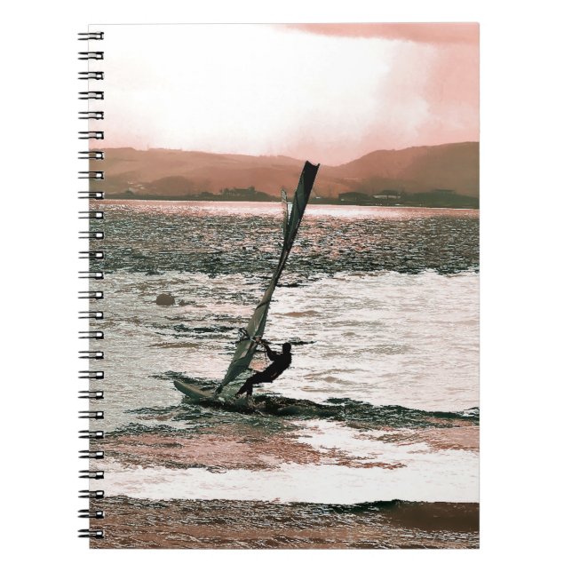 WINDSURFING ANTECKNINGSBOK MED SPIRAL (Framsidan)