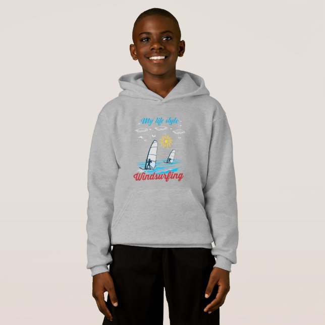 Windsurfing är mitt liv Stil T Shirt (Hel framsida)