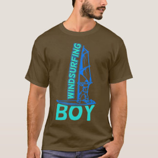 Windsurfing Boy Windsurfing Fläkt Sailboarding Boy T Shirt