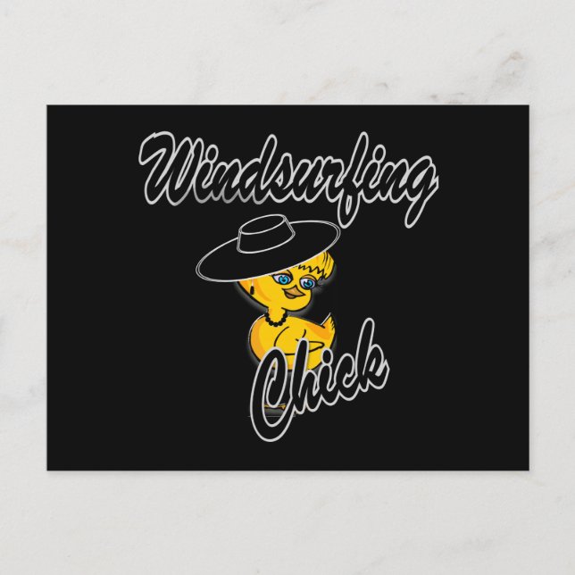 Windsurfing-Chick nr 4 Vykort (Framsida)