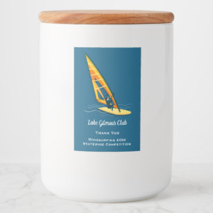 Windsurfing Food Label Mat Etikett