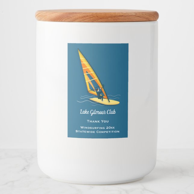 Windsurfing Food Label Mat Etikett (Framsida)