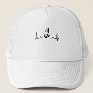 Windsurfing Heartslag Line Funny Gifts Keps